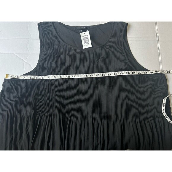 Torrid Womens 4 Black Sleeveless Chiffon Tank Top - Picture 5 of 6